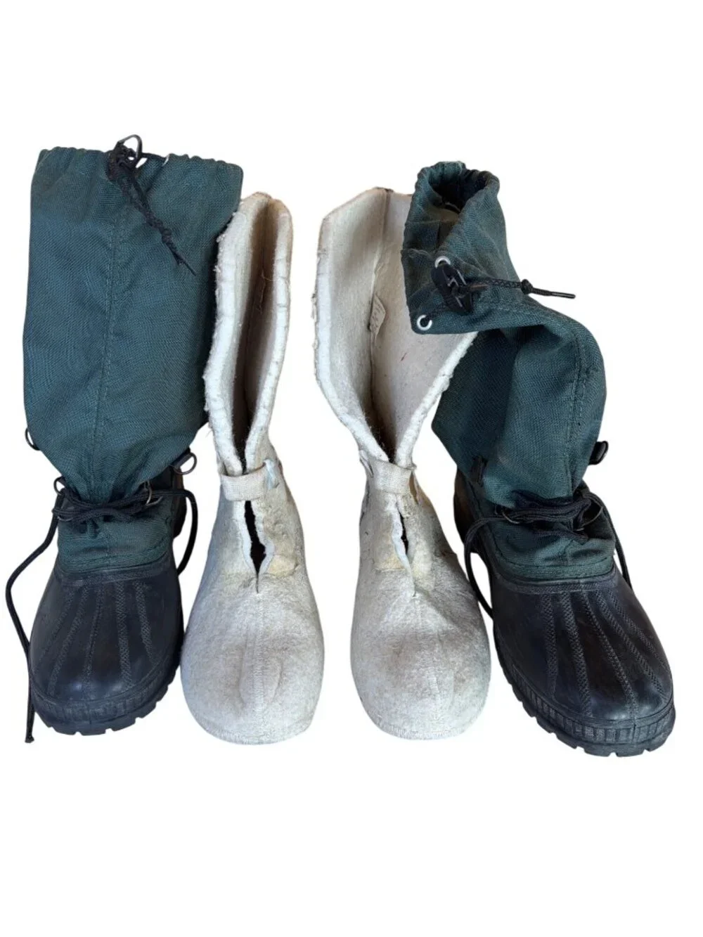 Sorel Kaufman Insulated Lined Winter Green Snow Boots Size 11 ** Vintage